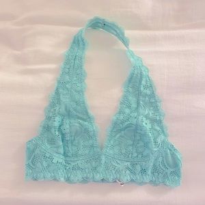 Free People Halter Bralette Teal